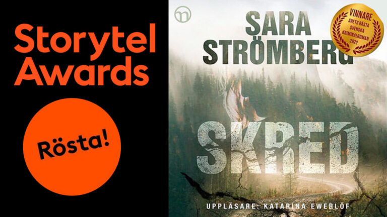 Skred av Sara Strömberg nominerad i Storytel Awards