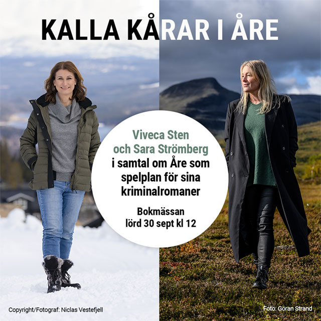 Sara Strömberg och Viveca Sten på Bokmässan 2023