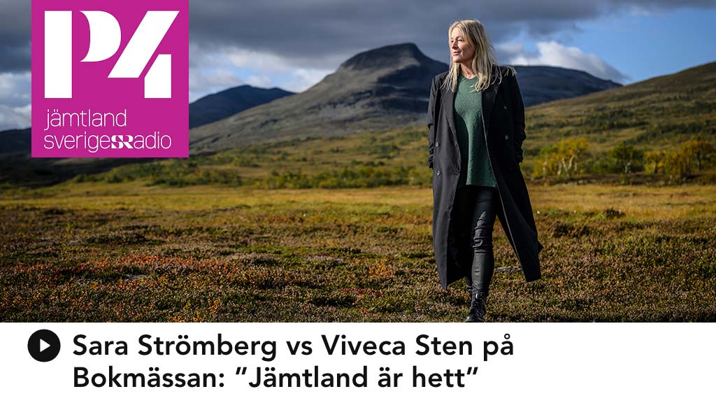 Sara Strömberg intervju i P4 Jämtland om Bokmässan och Skinn