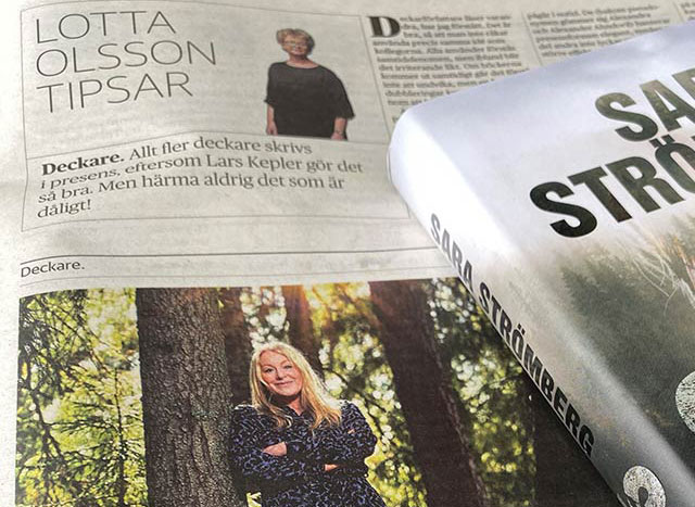 Lotta Olsson tipsar om Skred i DN