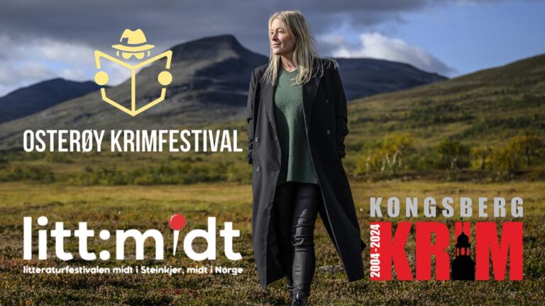 Sara Strömberg besöker Osterøy Krimfestival, Steinkjer Litteraturfestival og Kongsberg Krim