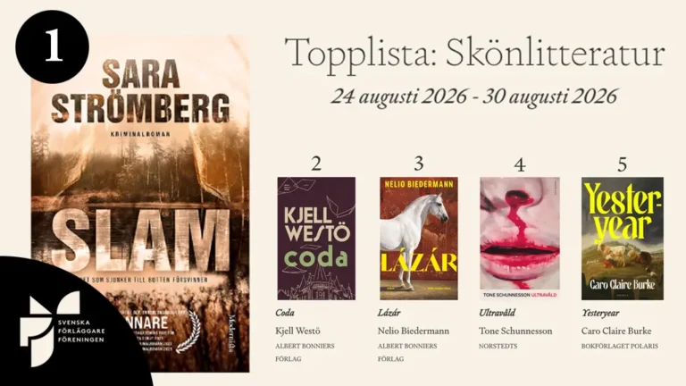 Slam av Sara Strömberg mest sålda skönlitterära bok