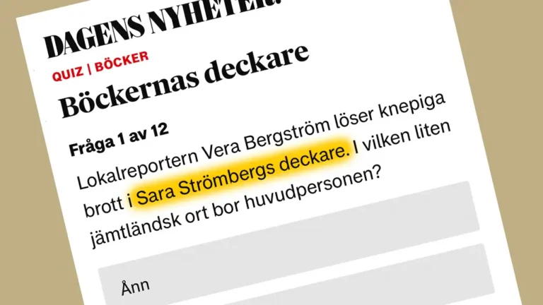 Sara Strömberg i Dagens Nyheter